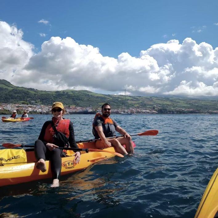Kayaking around Islote de Vila Franca