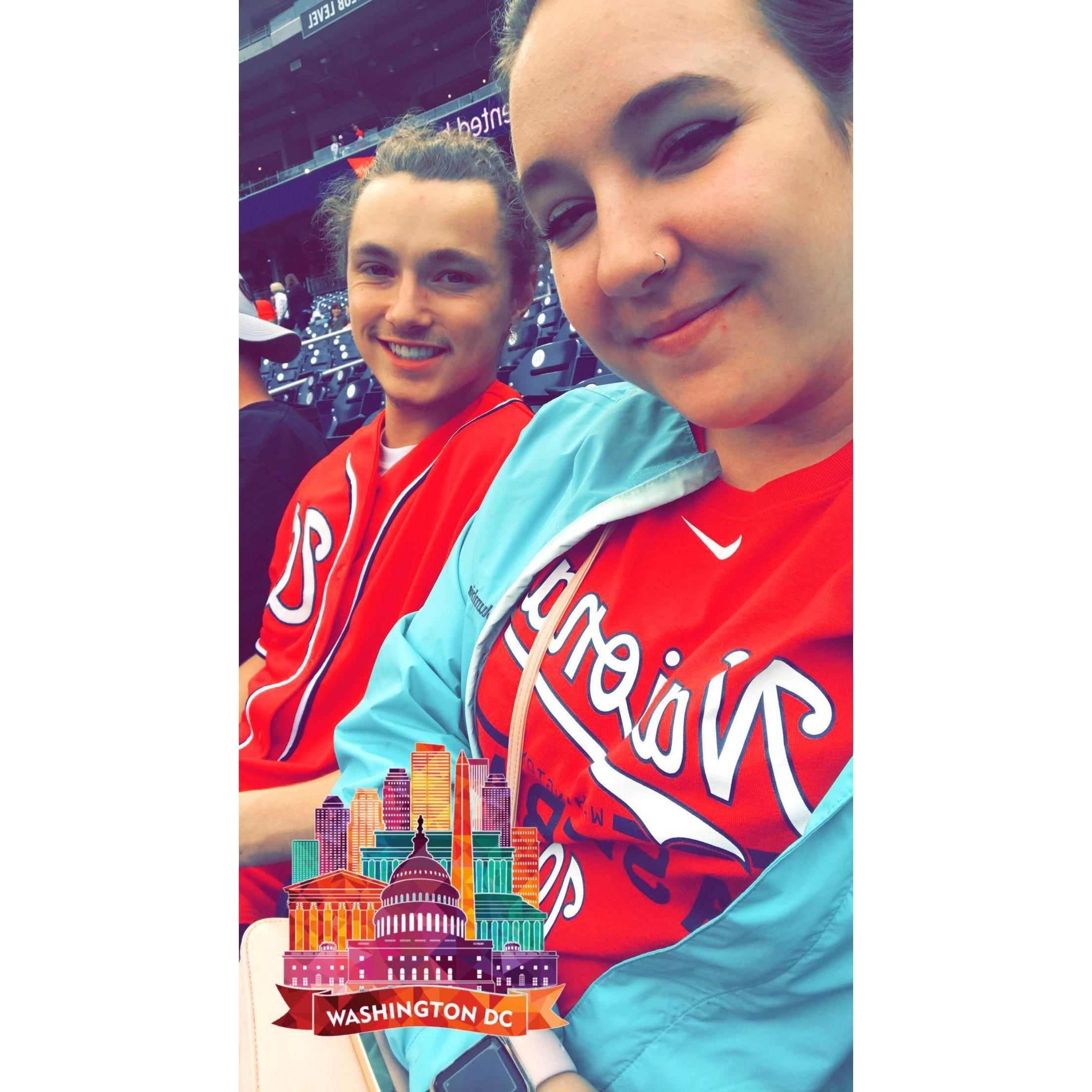 Supporting our favorite team. GO NATS