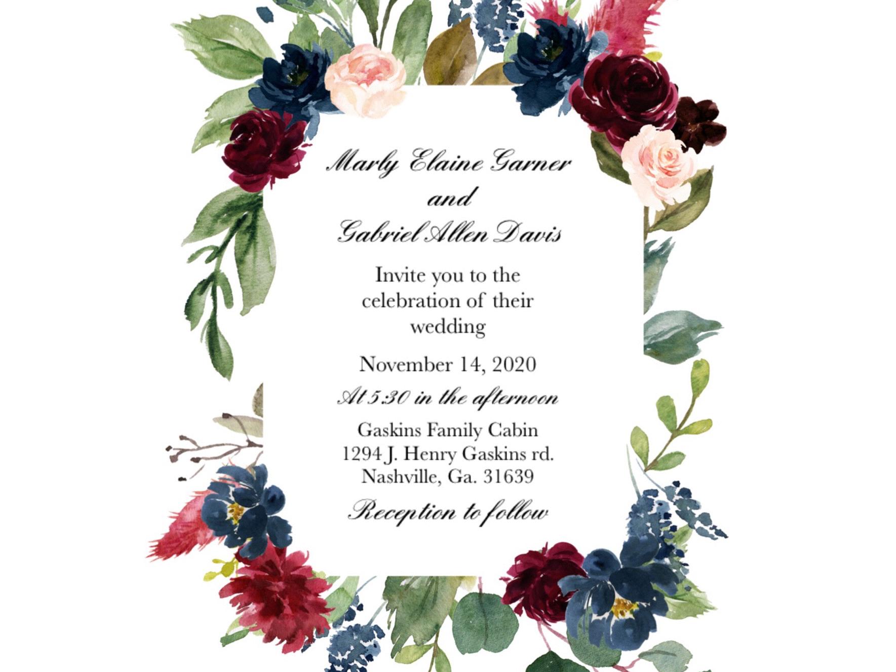 The Wedding Website of Marly Garner and Gabriel Davis