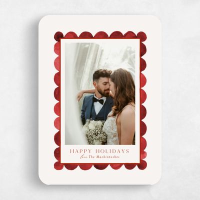 Red Rounded Holiday Card - Kirkland
