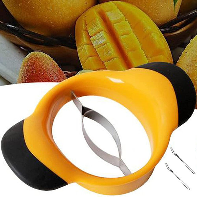 Mango Slicer, Peeler and Pit Remover Tool, ZLMC Mango Splitter, Mango Slicer Cutter Pitter, with Grip Handle