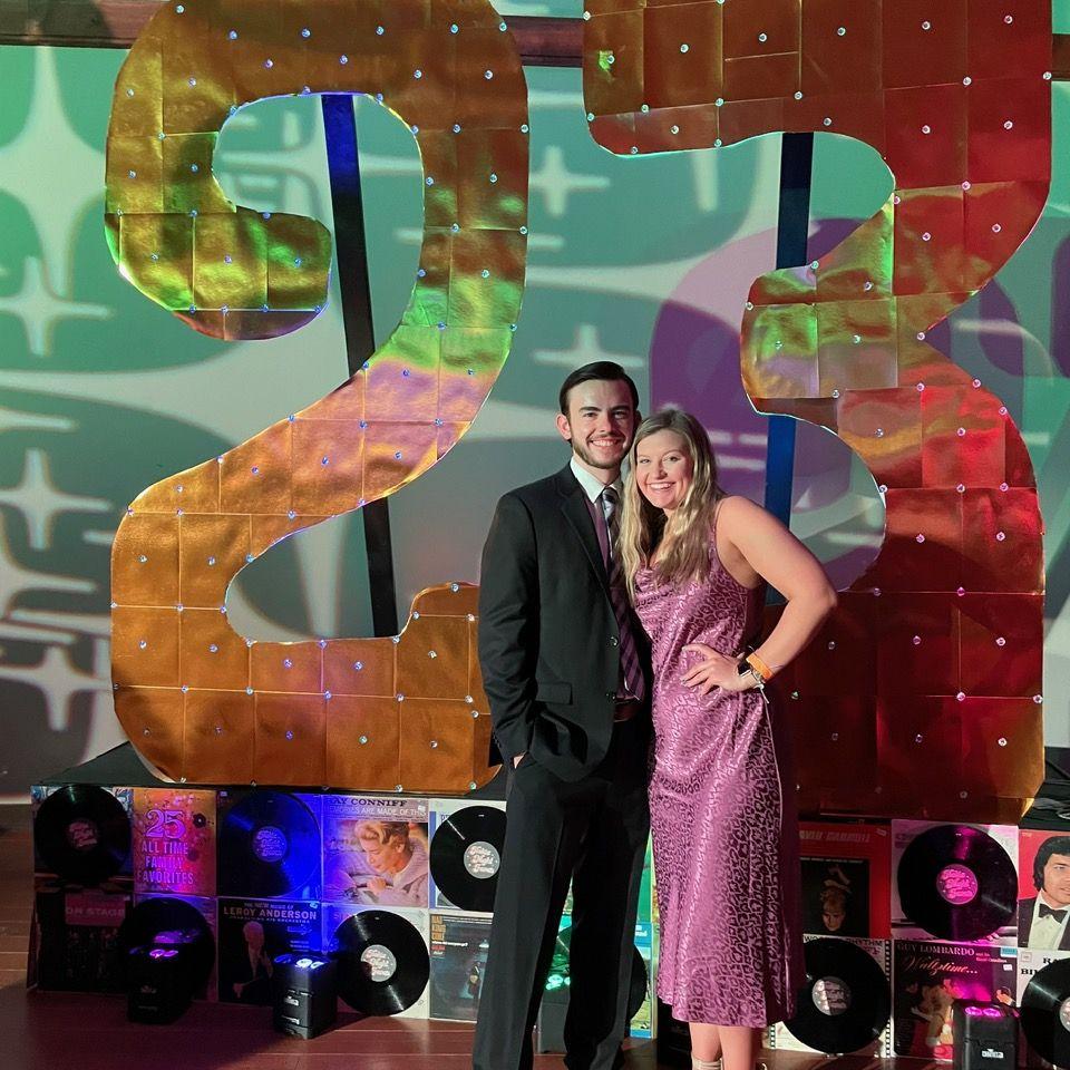 Meredith and Patrick at ring dance in 2022