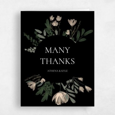 Black Wedding Thank You - Oaklyn Portrait