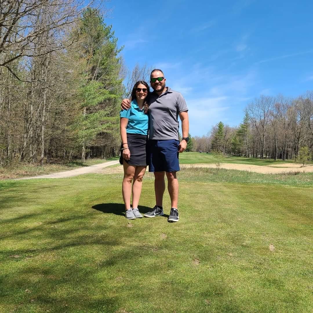 Matthew and Virginia's first golf trip to the Gaile's