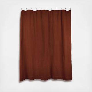 Simple Waffle Cotton Shower Curtain