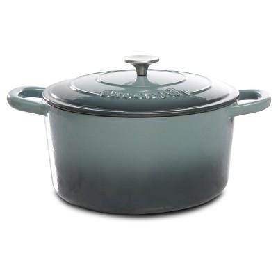 Crock Pot Artisan 7Qt Round Dutch Oven Gray