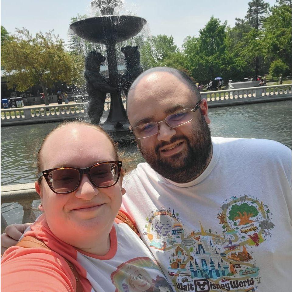Us at the Detroit Zoo for Chad's Birthday celebrations