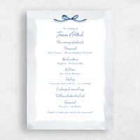 Blue Wedding Program - Darlington