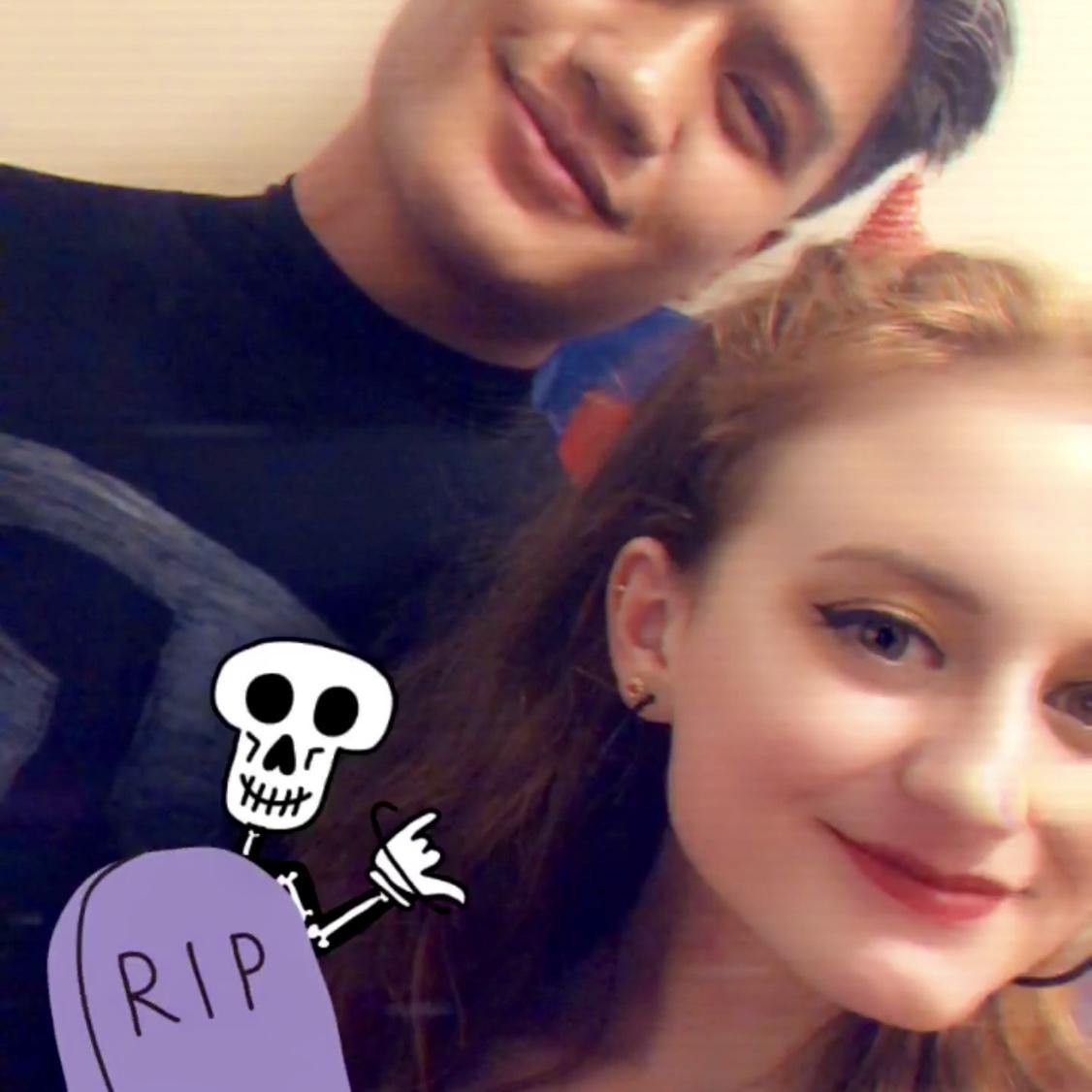 This is our first photo ever together! Halloween 2018
