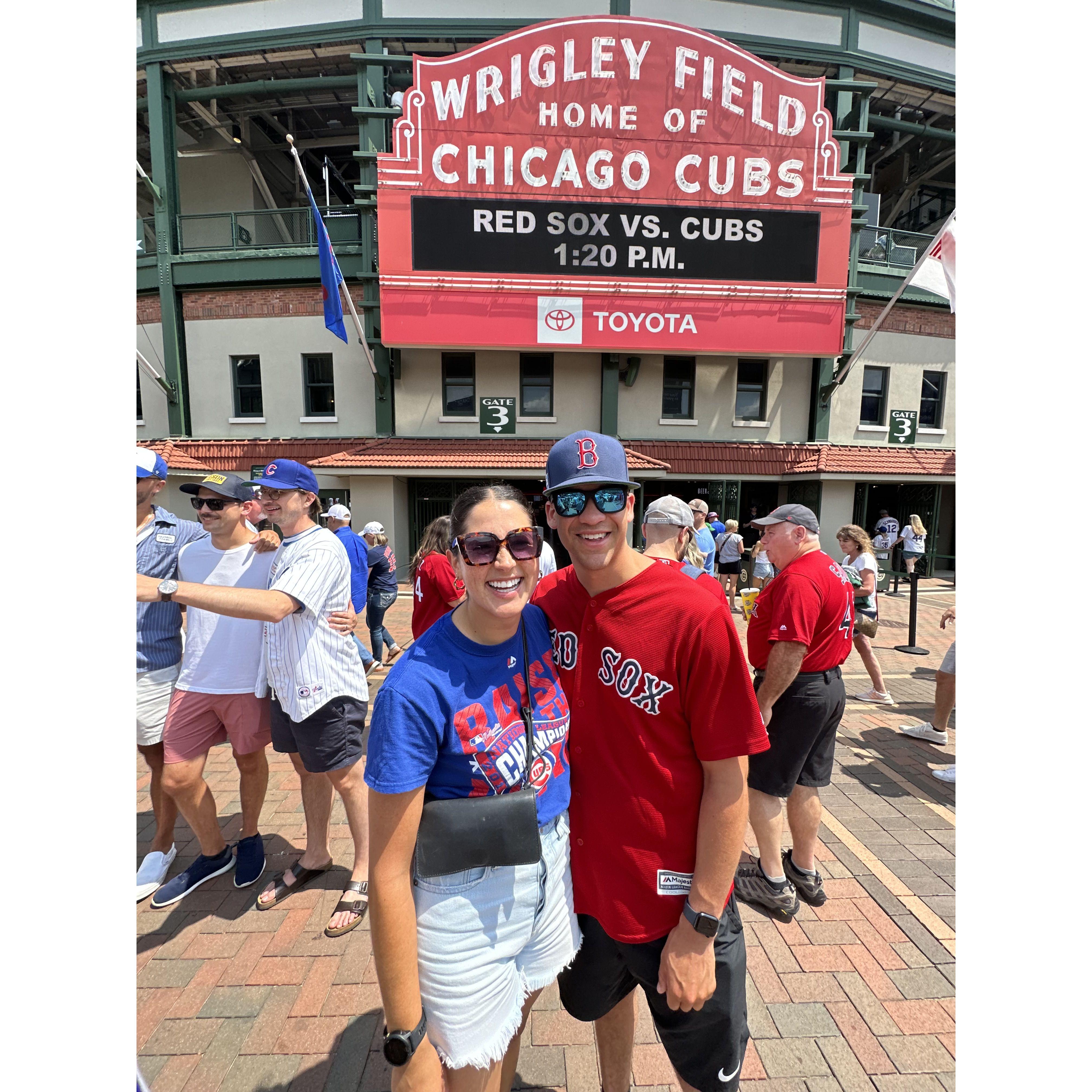 Red Sox vs Cubs. P.S. Red Sox lost ;(