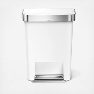 Plastic Rectangular Step Can with Liner Pocket