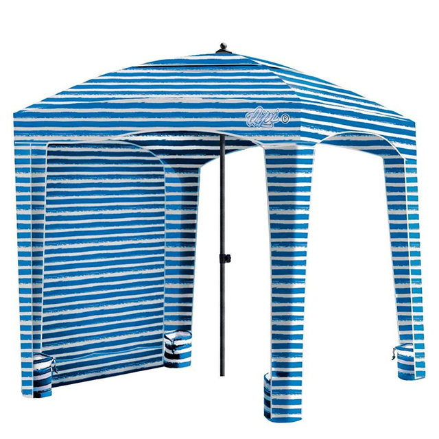 Qipi Beach Cabana - Easy to Set Up Canopy, Waterproof, Portable 6' x 6' Beach Shelter, Included Side Wall, Shade with UPF 50+ UV Protection, Ultimate Sun Umbrella - for Kids, Family & Friends