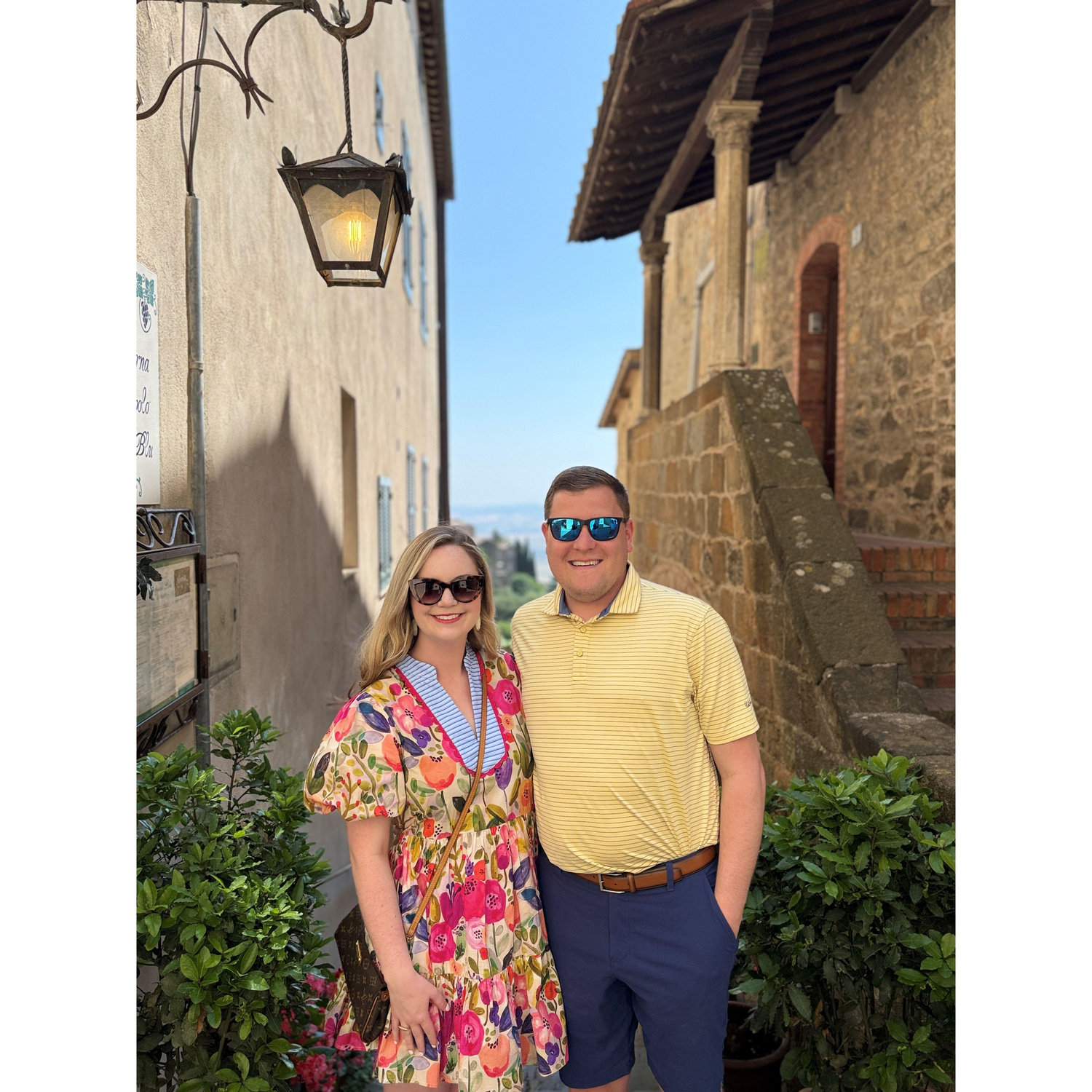 A small village in Tuscany, Italy. The day after Brent and Jenna got engaged!