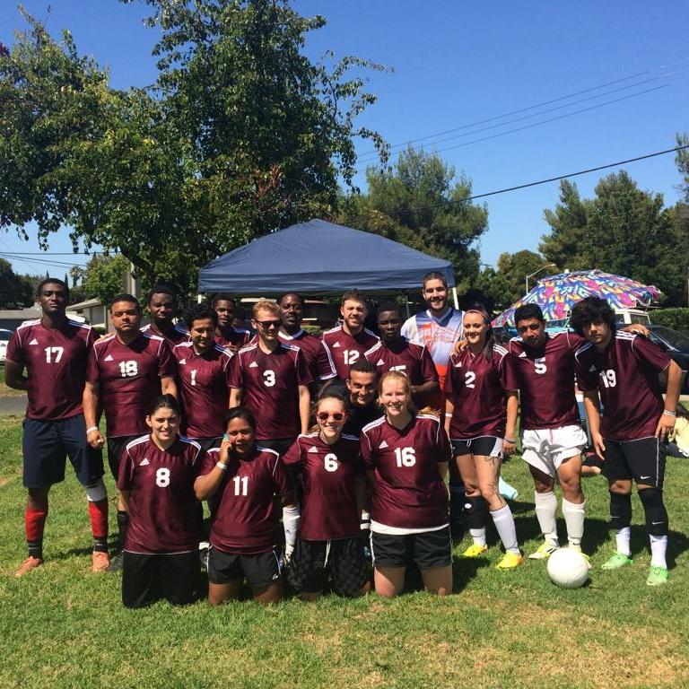 One of the many soccer teams that Whitney and Jenna have played together on.