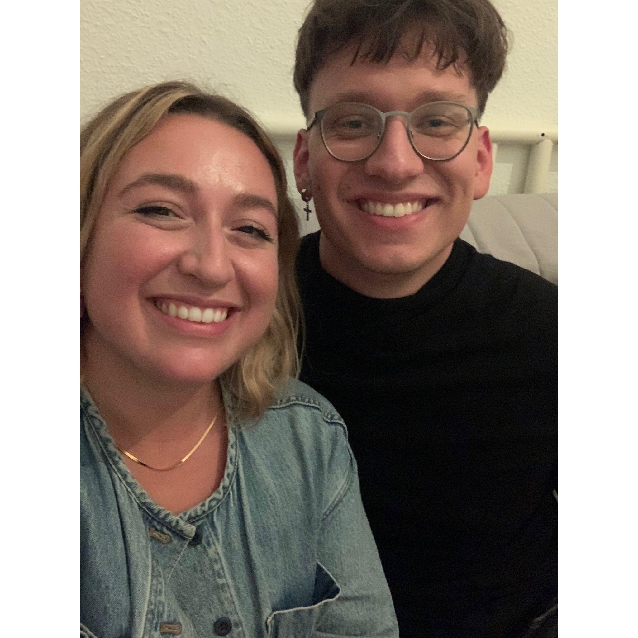 First photo we ever took on our very first date! Das erste Foto, das wir bei unserem allerersten Date gemacht haben!