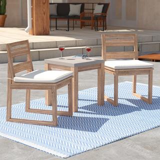 Sarsden Acacia Armless Dining Chair, Set of 2