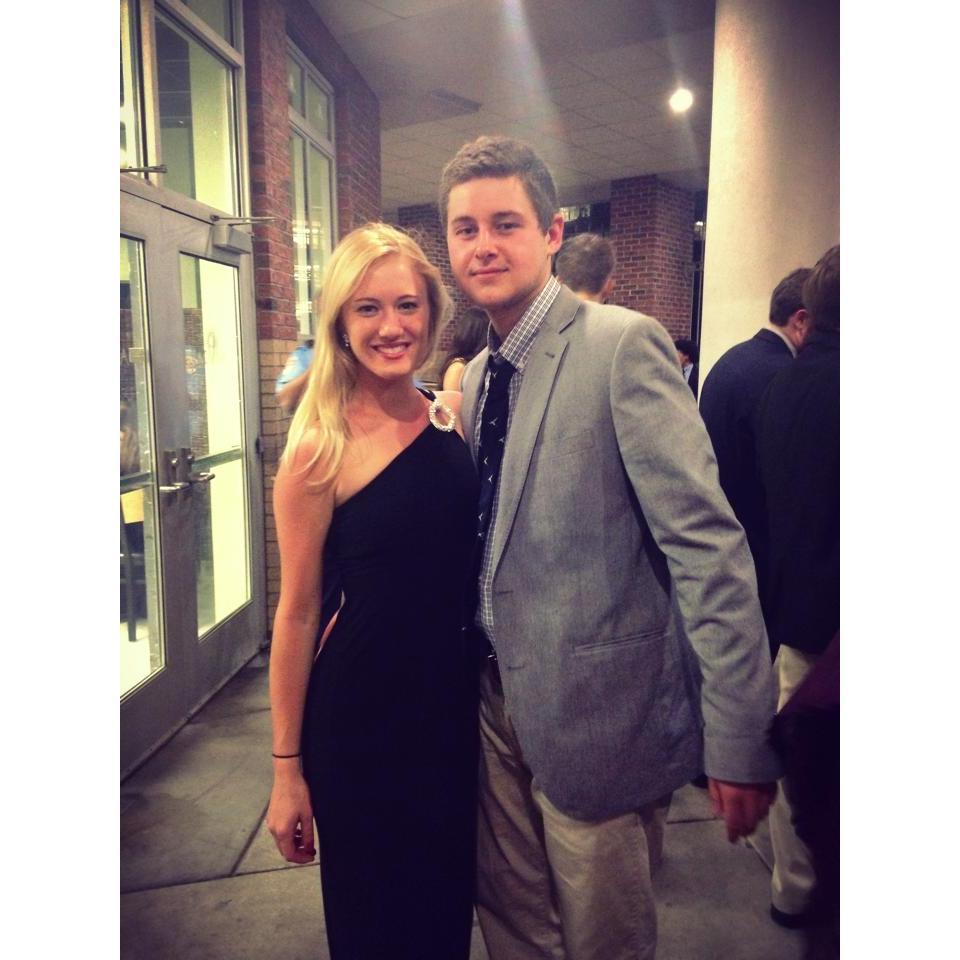 Emily's sophomore year Delta Gamma formal, Cal's junior year (Spring 2014)