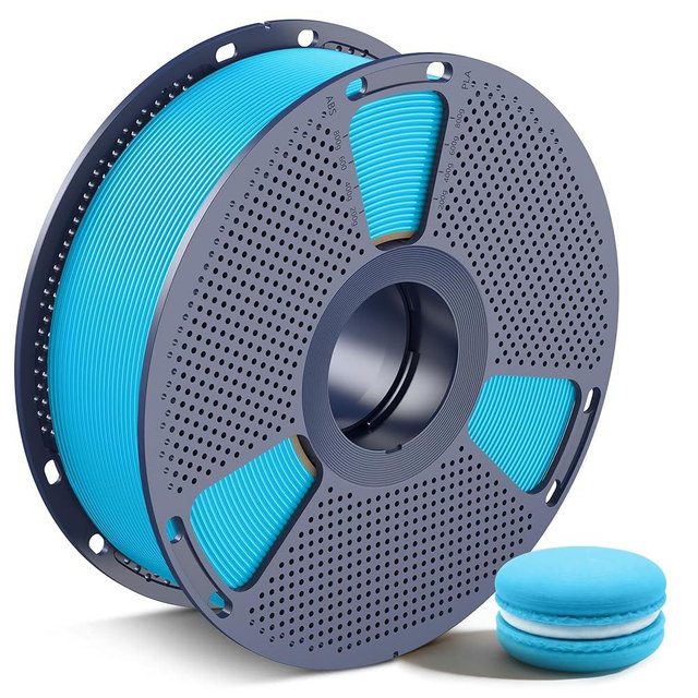 SUNLU PLA 3D Printer Filament PLA Filament 1.75mm, Neatly Wound 3D Printing Filament 1.75mm, Dimensional Accuracy +/- 0.02 mm, Fit Most FDM 3D Printers, 1kg Spool (2.2lbs),Sky Blue
