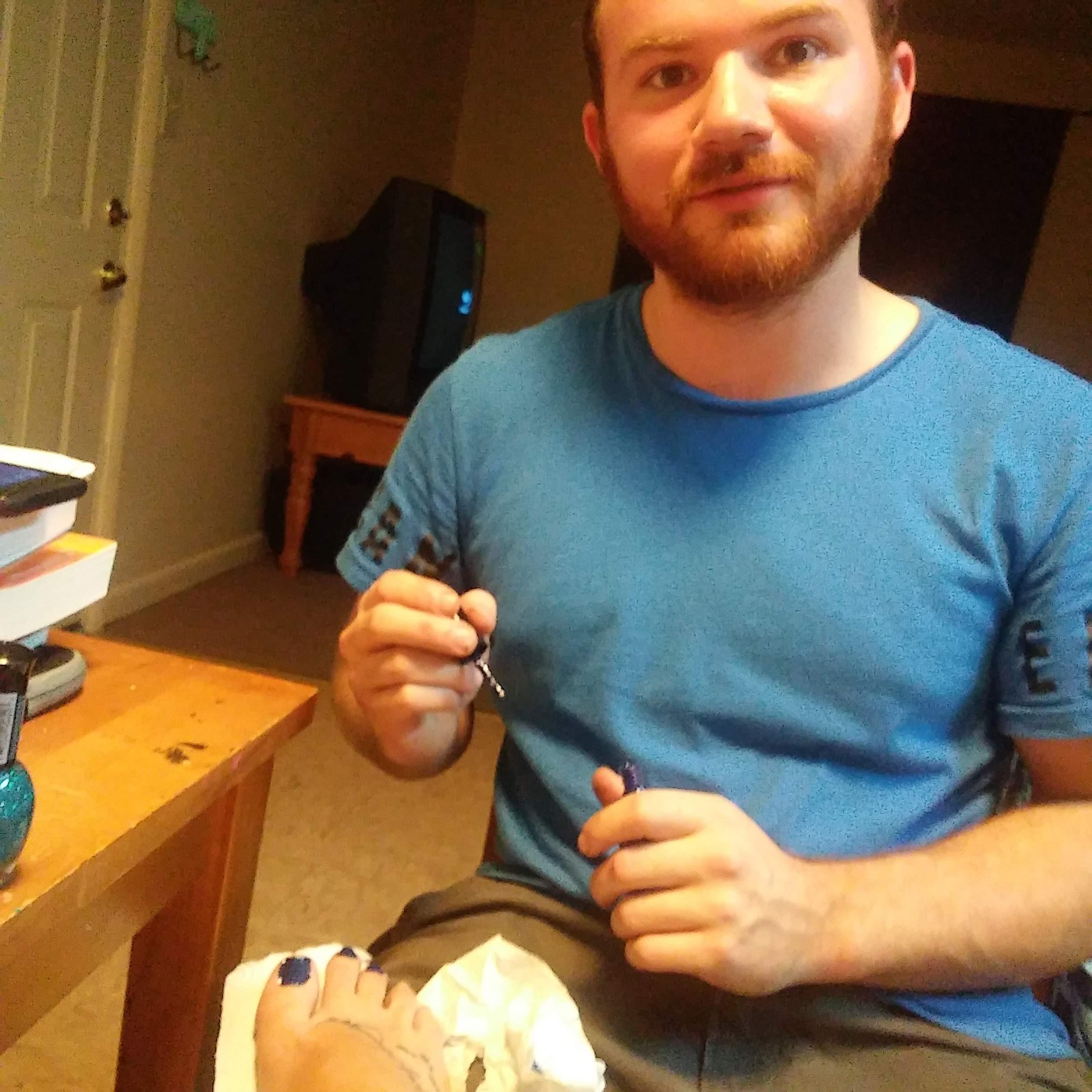 He totally lost that bet. At least he tried!