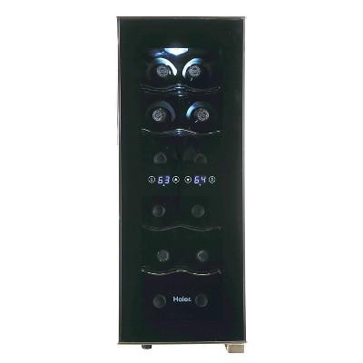Haier 12 bottle Ultra Quiet Dual Zone wine cellar, Black, HVTEC12DABS