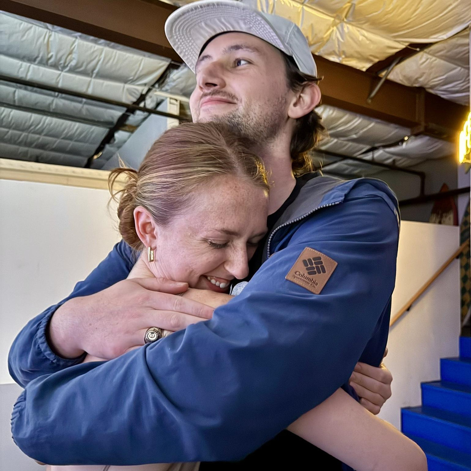 This hug happened at one of my favorite performances of all time. My mom came to visit and took this picture of Luke and me before the show.