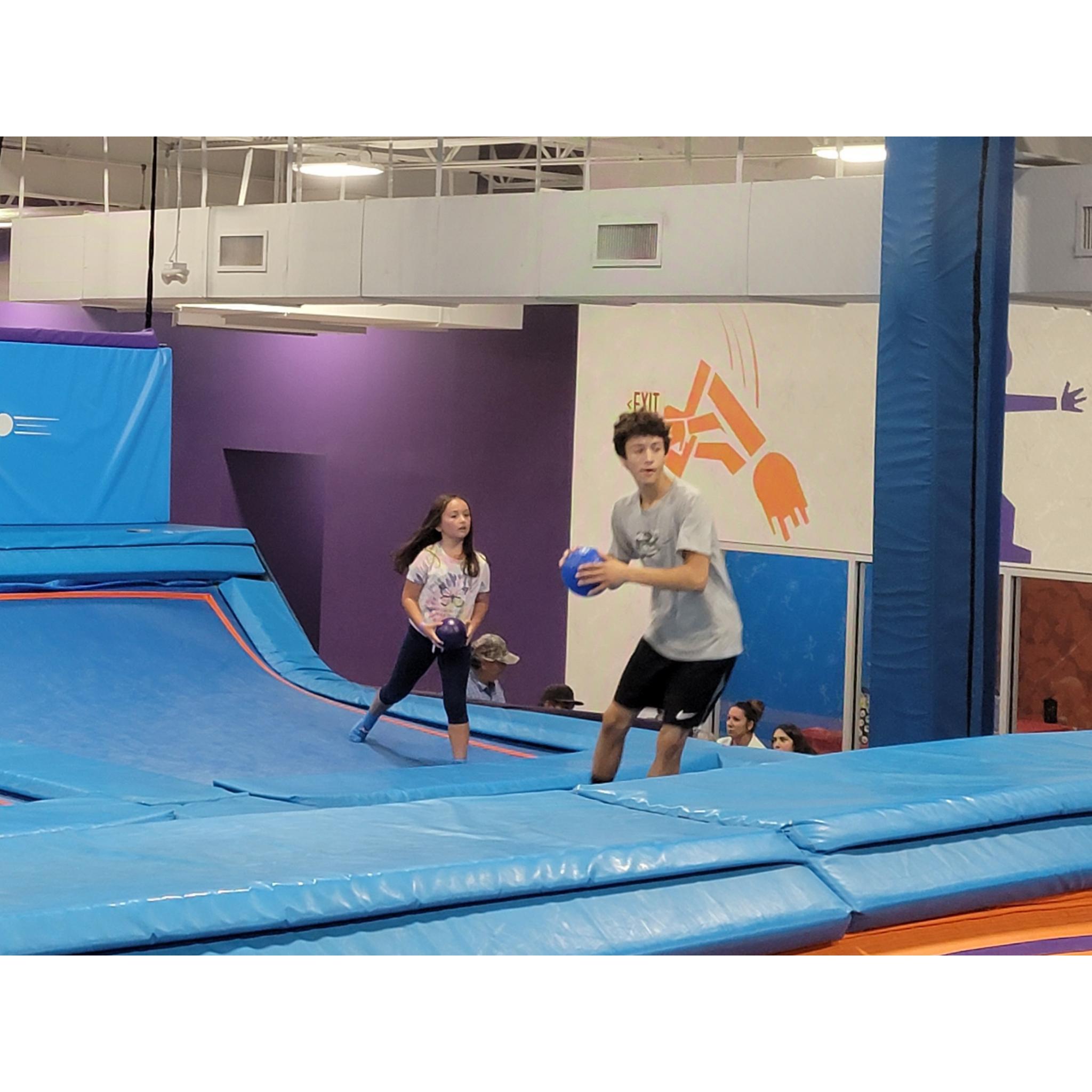 Anthony and Jewel taking on the competition.