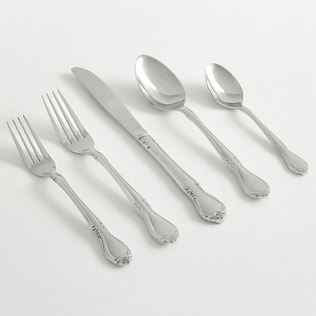 LoveShackFancy Stainless Steel Flatware, Set of 5 - Silver