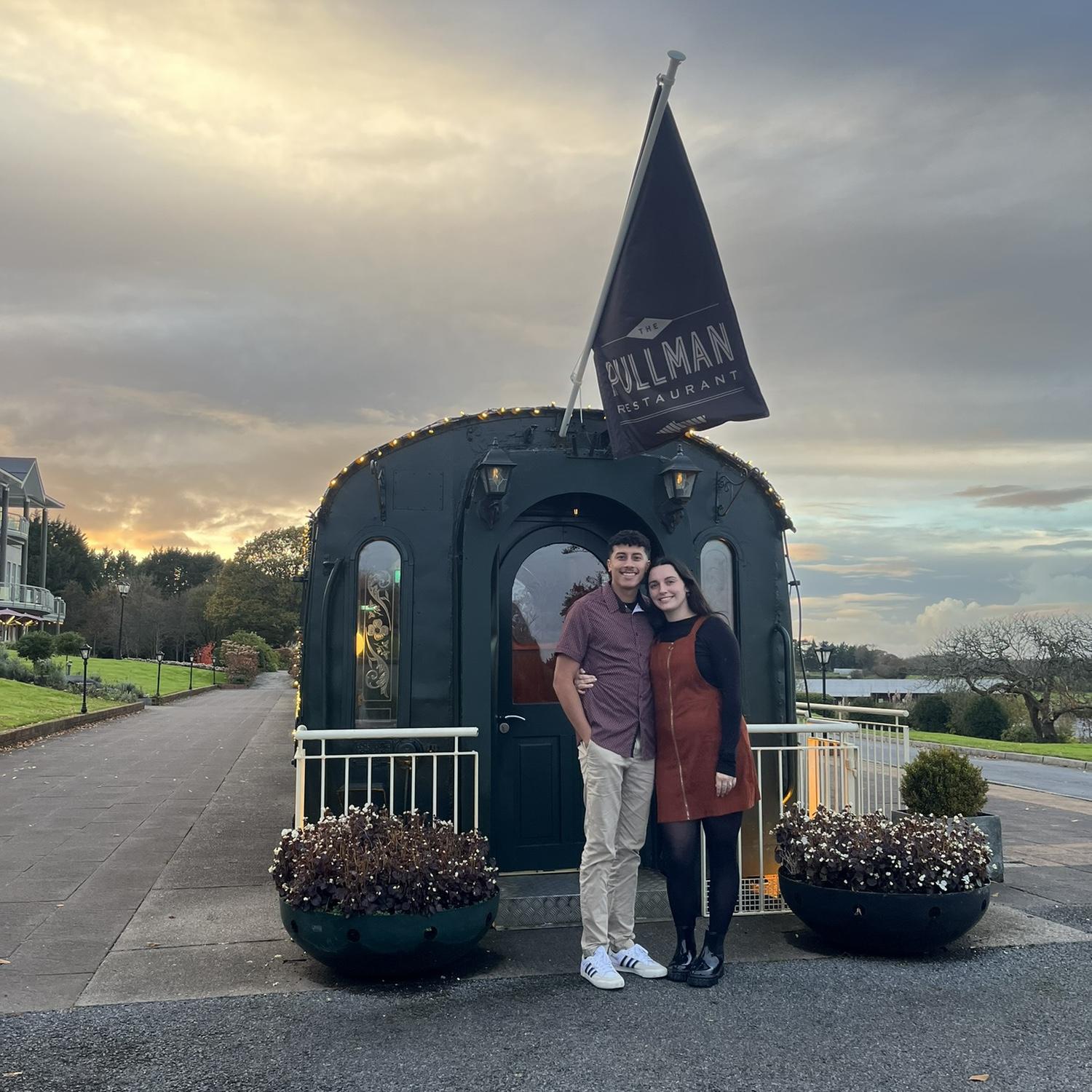 Cute little train for dinner!