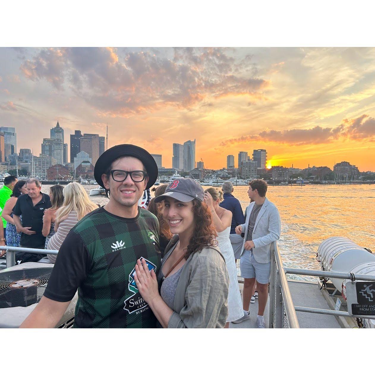 After a Red Sox game, 100% realizing we may have crashed a wedding to get this photo