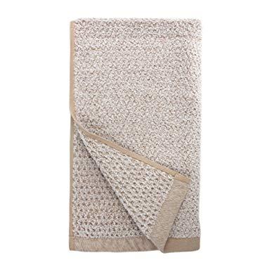 Everplush Diamond Jacquard Hand Towel Set, 4 Piece, Khaki (Light Brown), 4 Piece