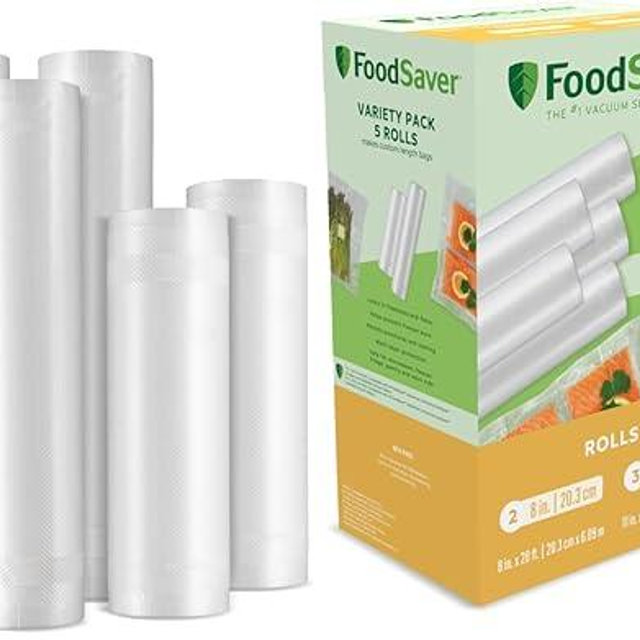 FoodSaver Custom Length Vacuum Sealer Bags Multipack,Rolls for Airtight Food Storage and Sous Vide - Compatible with FoodSaver,8 and 11 (3 Count),2 Count (Pack of 10)