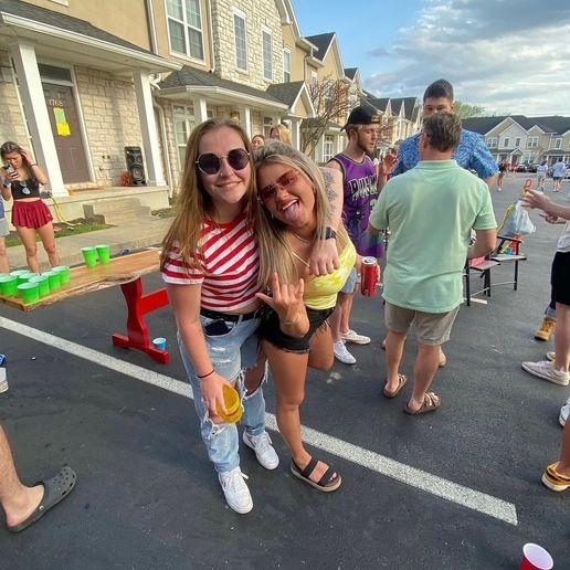 Jordyn and Shyloh during Little 500