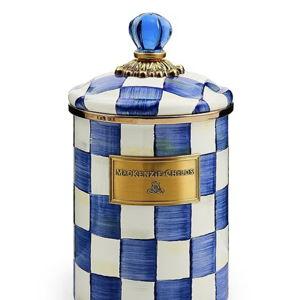 MacKenzie-Childs ROYAL Check Canister LARGE