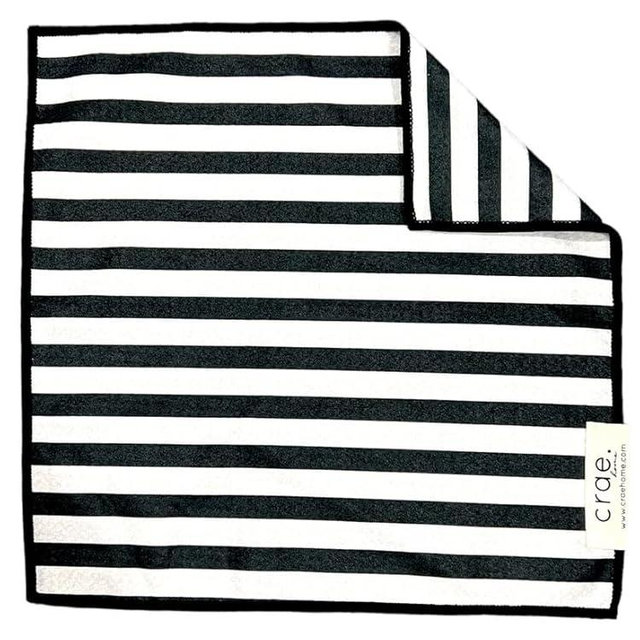 Double-Sided Microfiber Washcloths Waffle Weave – 12x12 Inch, Super Absorbent, Lint-Free, Fast Drying Kitchen Washcloths for Cleaning, Washing Dishes, Cars & More, Durable & Soft, Betsy- Black/White