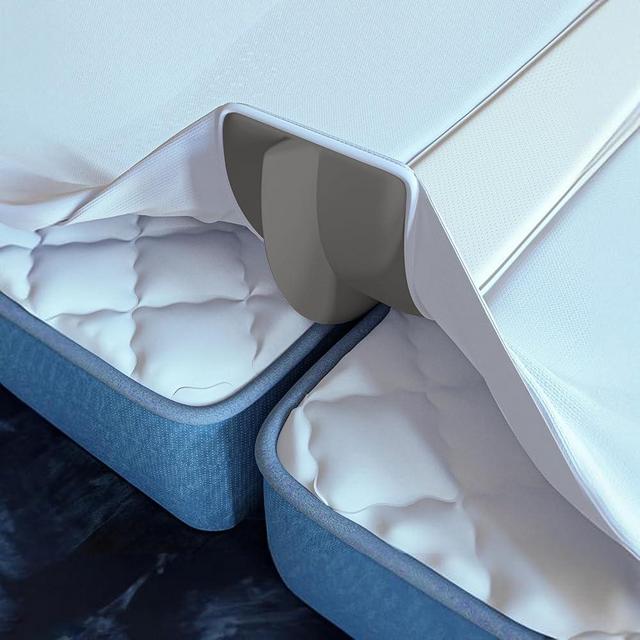 2-in-1 Bed Bridge Twin to King with Attached Sheet - Twin Bed Connector - Split King Gap Filer - Mattress Wedge Gap Filler - Twin to King Bed Converter - Mattress Gap Filler King Bed (Patent Pending)
