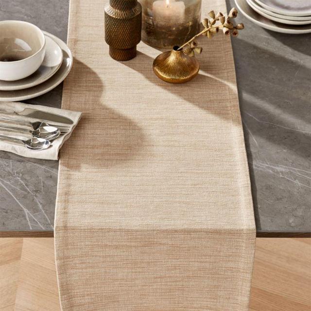 Grasscloth Navy Table Runner