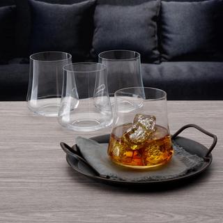 Aline Double Old Fashioned Crystal Glass, Set of 4