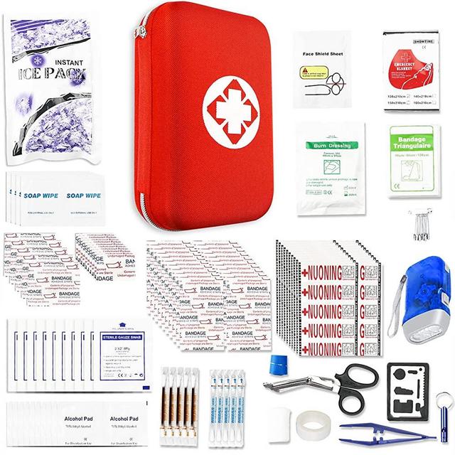 275pcs Travel First Aid Kits for Car Emergency Preparedness Items Urgent Accident Essentials Kit Survival Gear Equipment Sports First Aid Kit for