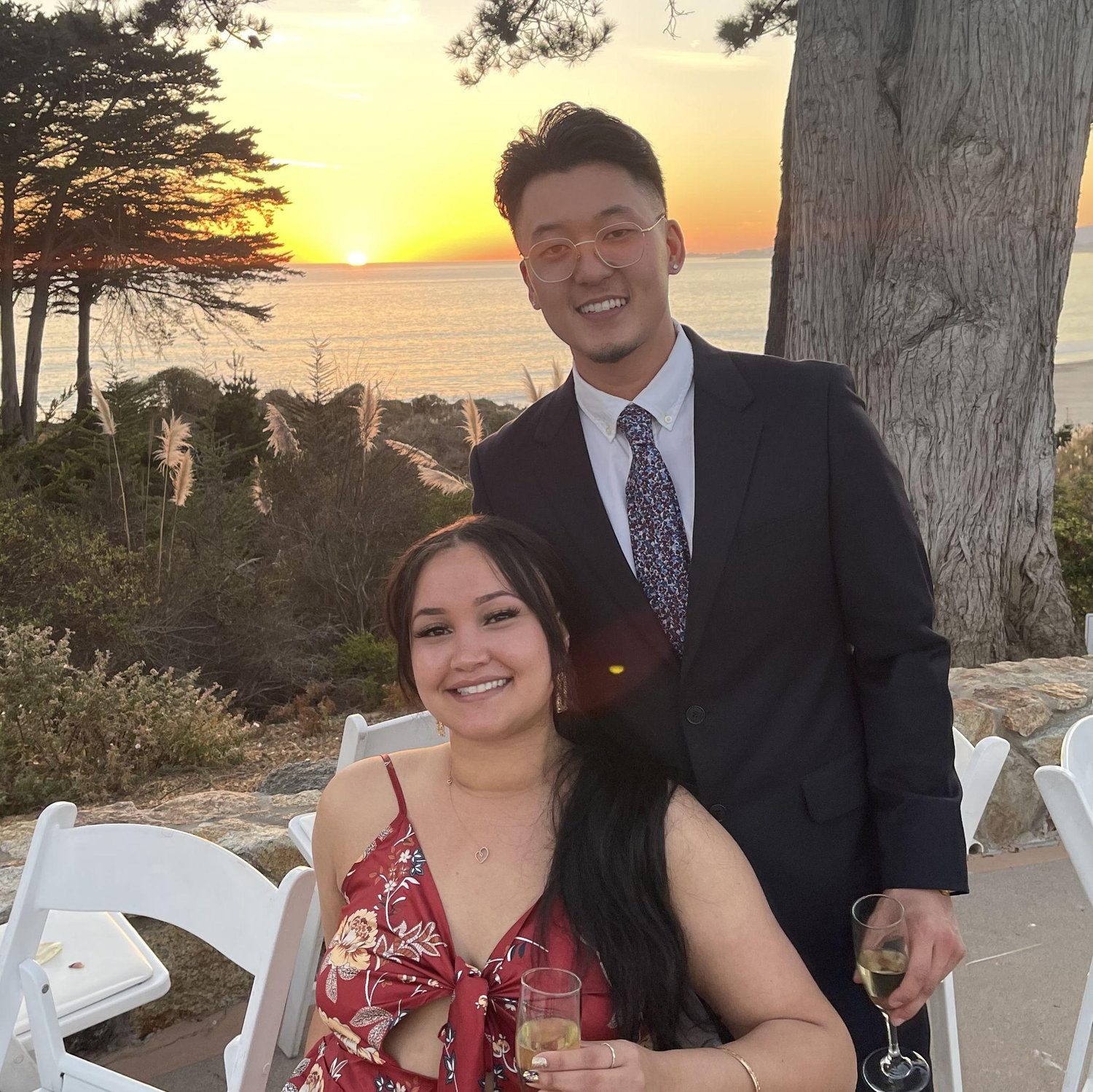 The first wedding we attended together in 2021