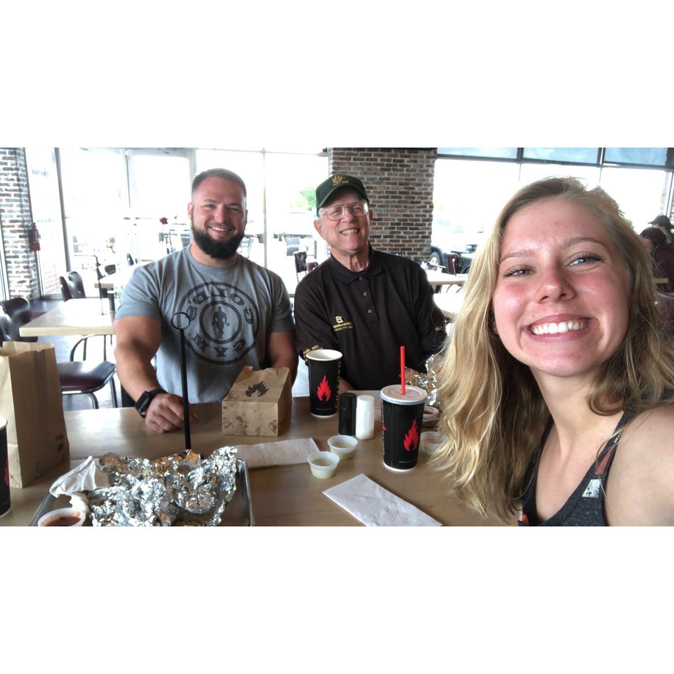 Getting Papa's approval... SCARY!!! 2019