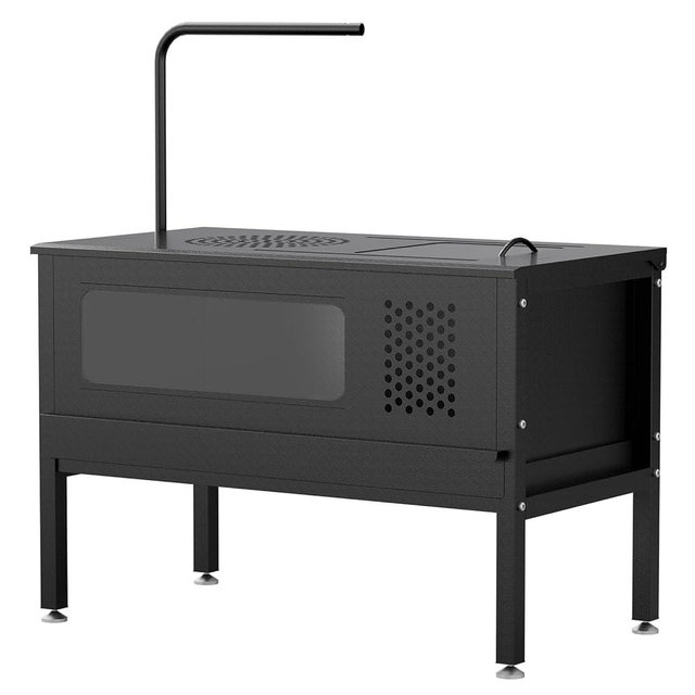 HAYOHRT Stand-Up Chicken Brooder Box for Chick Brooder with Lamp Stand & Removable Collection Tray Accommodates Up to 15 Chicks Ideal for Chickens Ducks Quails Hamsters Lizards No Lamp