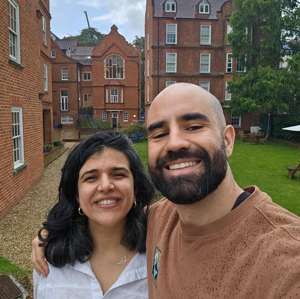 While in the UK, Anton and Mona got to visit Oxford and went to see Mona's old college, Linacre