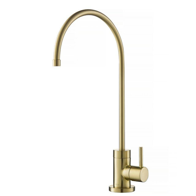 KRAUS Purita 100% Lead-Free Kitchen Water Filter Faucet in Spot Free Antique Champagne Bronze, FF-100SFACB