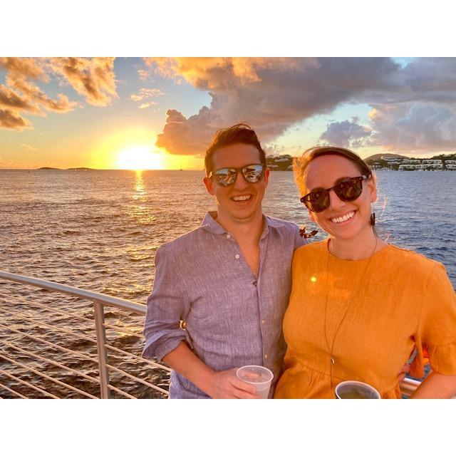 Sunset cruise in St. Thomas
