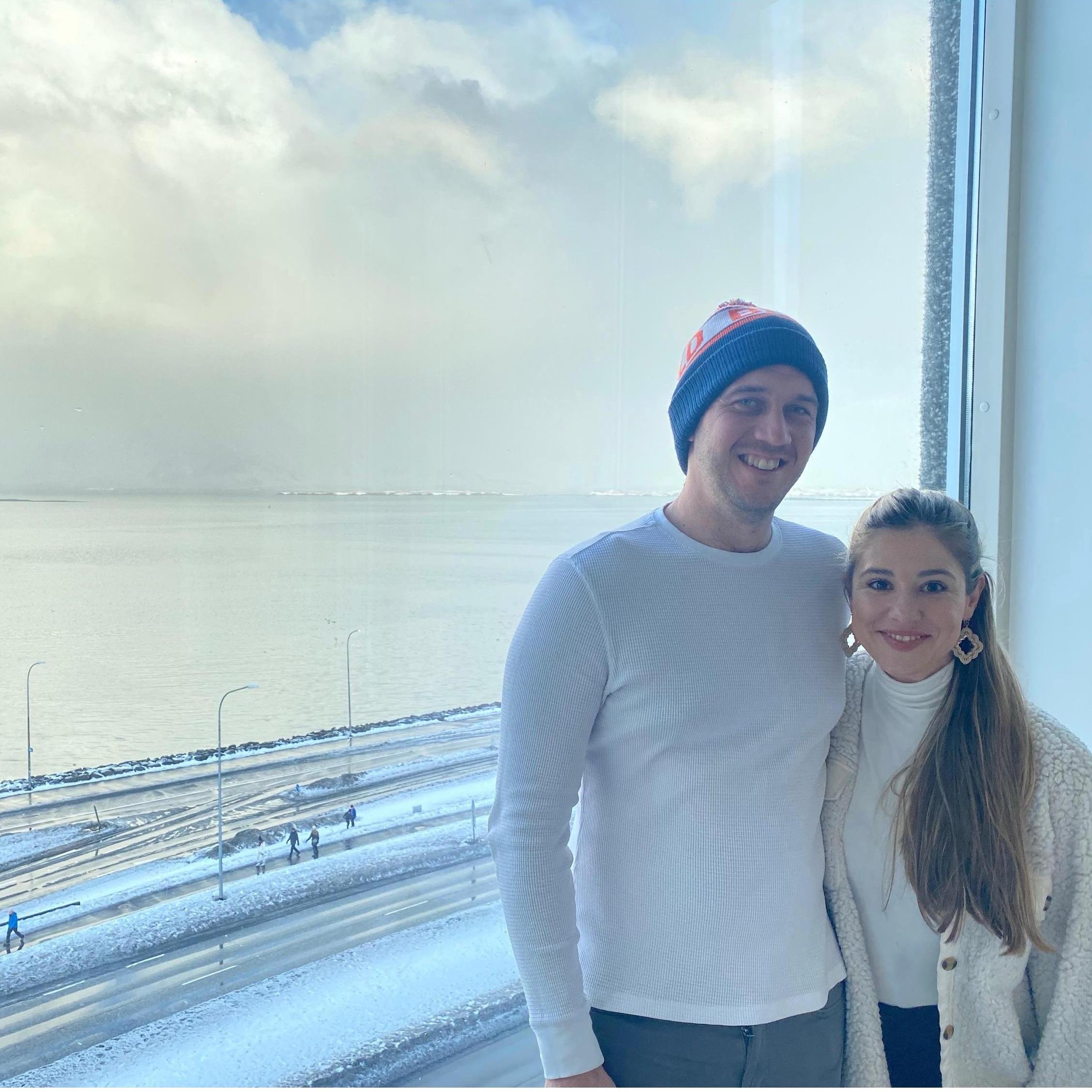 We had to stop by the Sky Bar in Iceland to enjoy happy hour looking over the water.