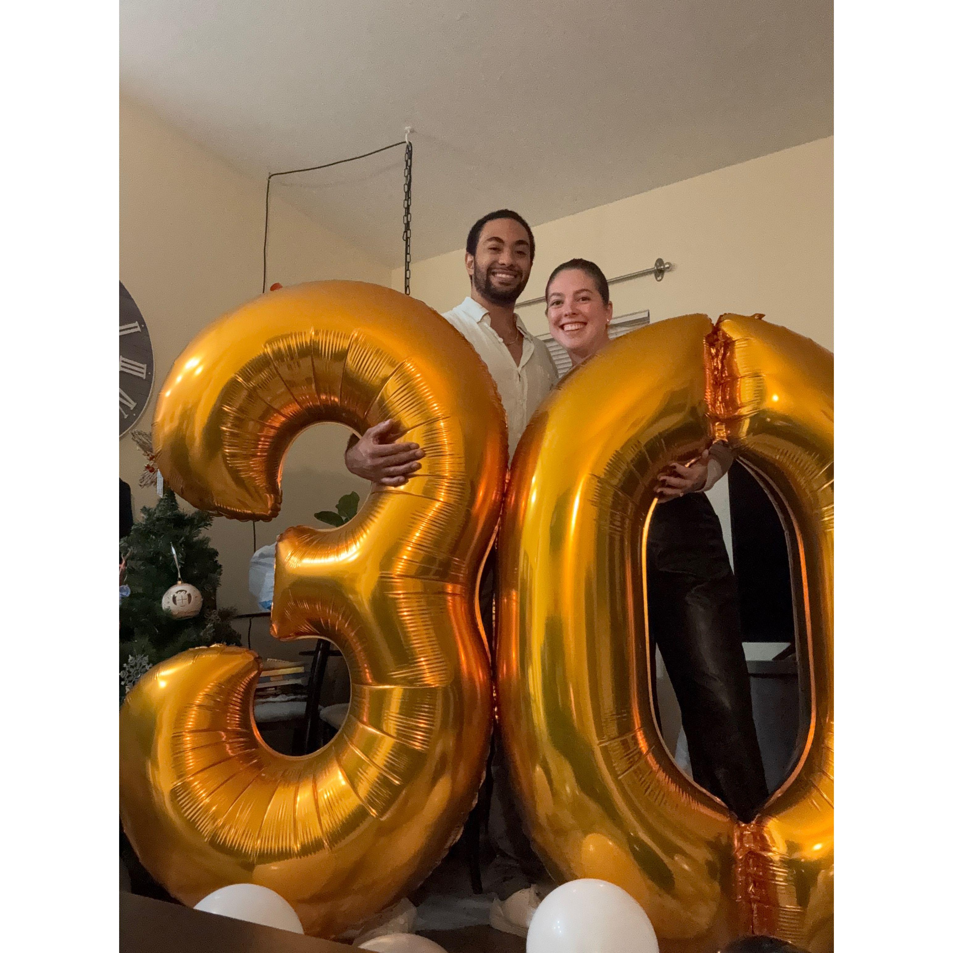December 14, 2024: Happy 30th birthday Tony!! A fun day filled with axe throwing, furniture shopping, grabbing some drinks, watching the local holiday parade, and going out for dinner