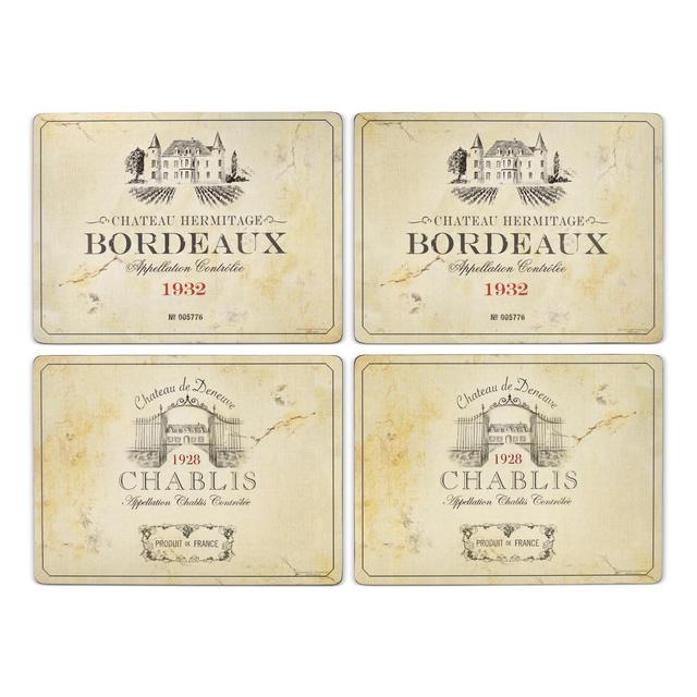 Pimpernel Vin de France Placemats Set of 4