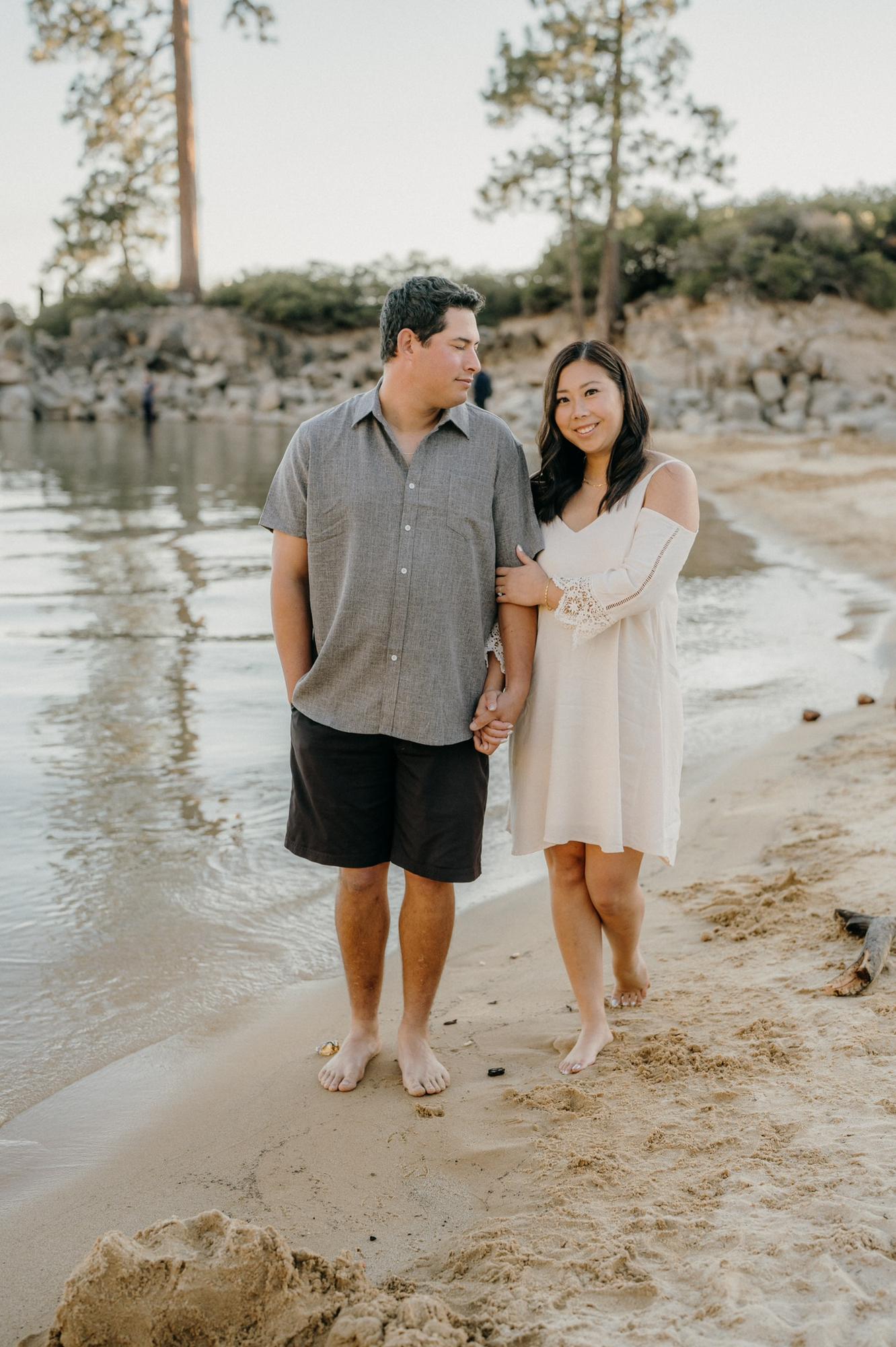Engagement Photos - Sand Harbor Beach, Lake Tahoe