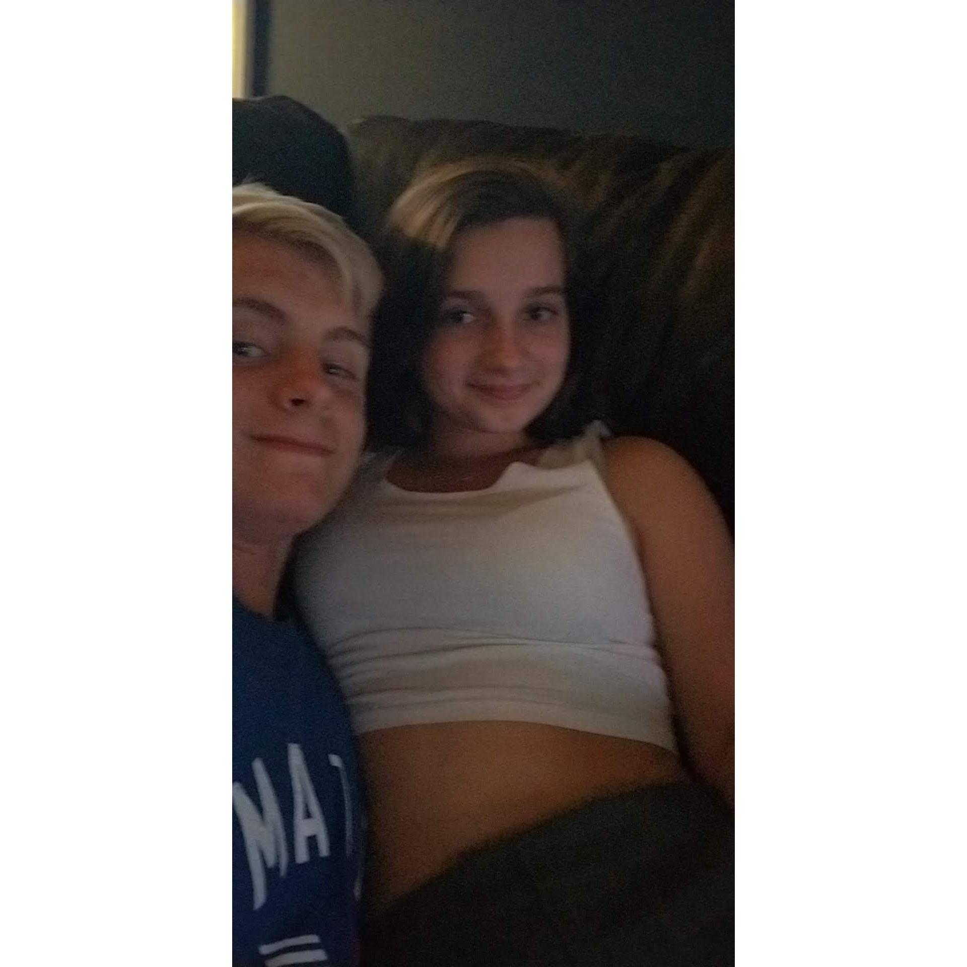Our first picture as a couple in 2018