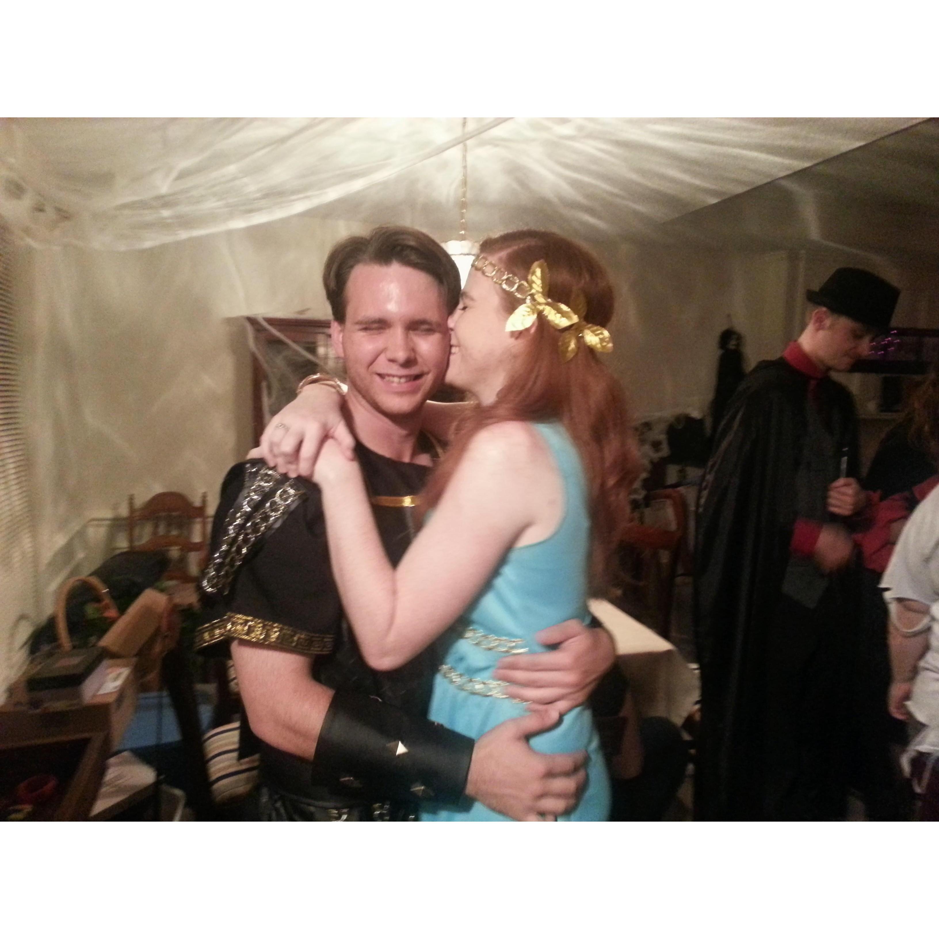 Our first and possibly only Halloween where we wore a couples costume.